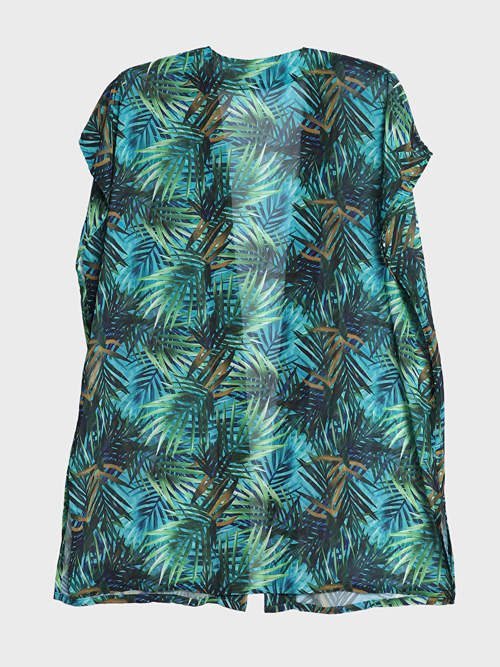 Shawl Collar Patterned Long Sleeve Kimono-3