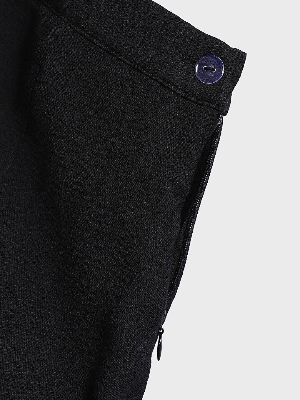 Zipper Waist Straight Satin Women's Skirt-3
