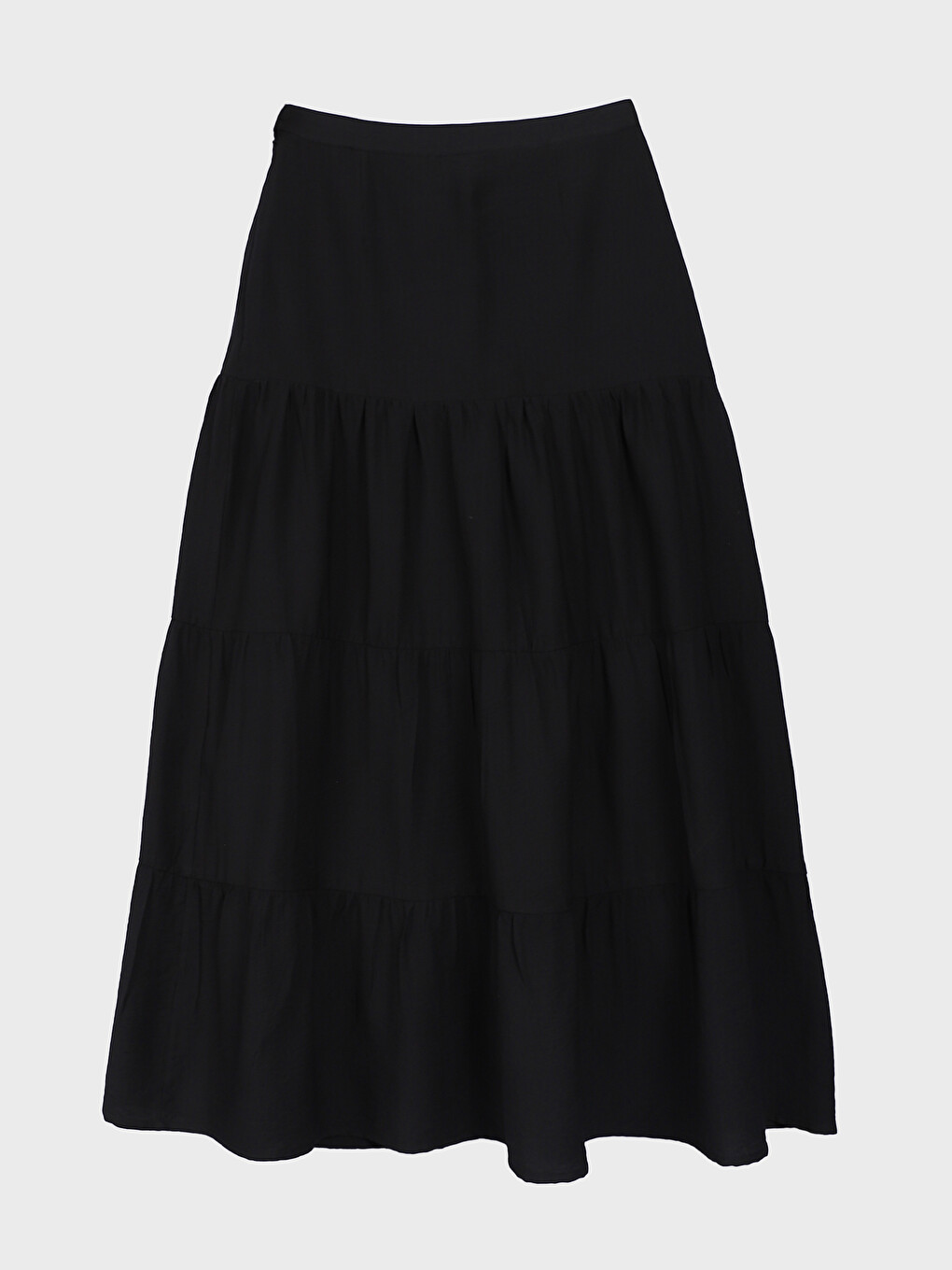 Zipper Waist Straight Satin Women's Skirt-1