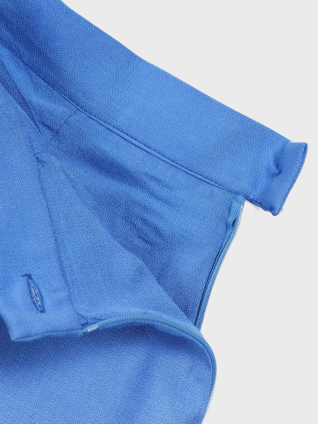 Zipper Waist Straight Satin Women's Skirt-3