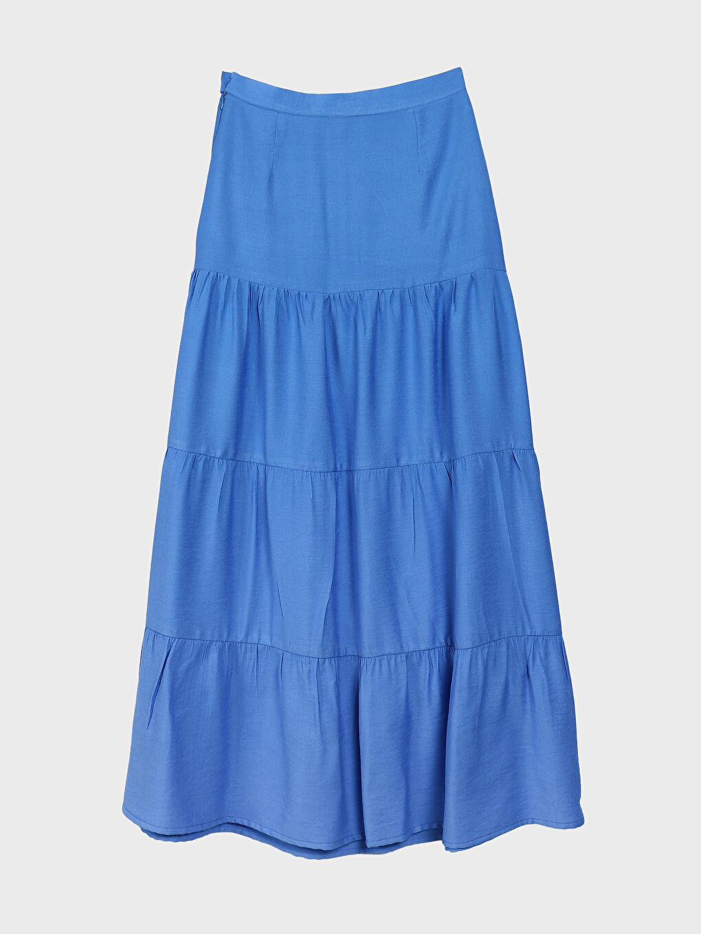 Zipper Waist Straight Satin Women's Skirt-1