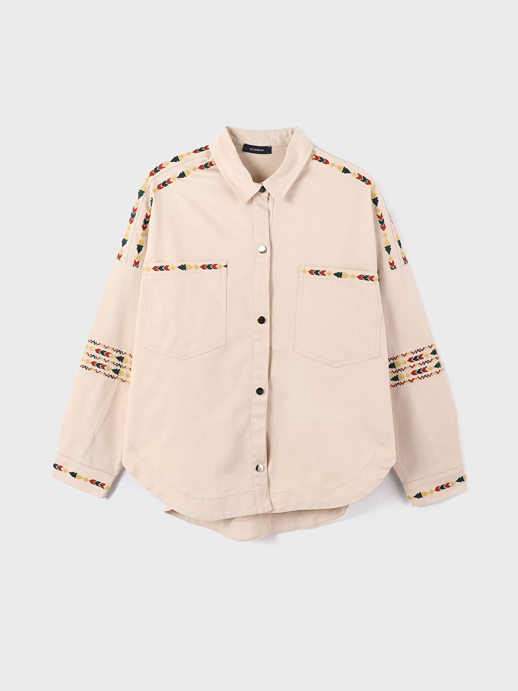 Collared Neck Oversize Women's Jacket