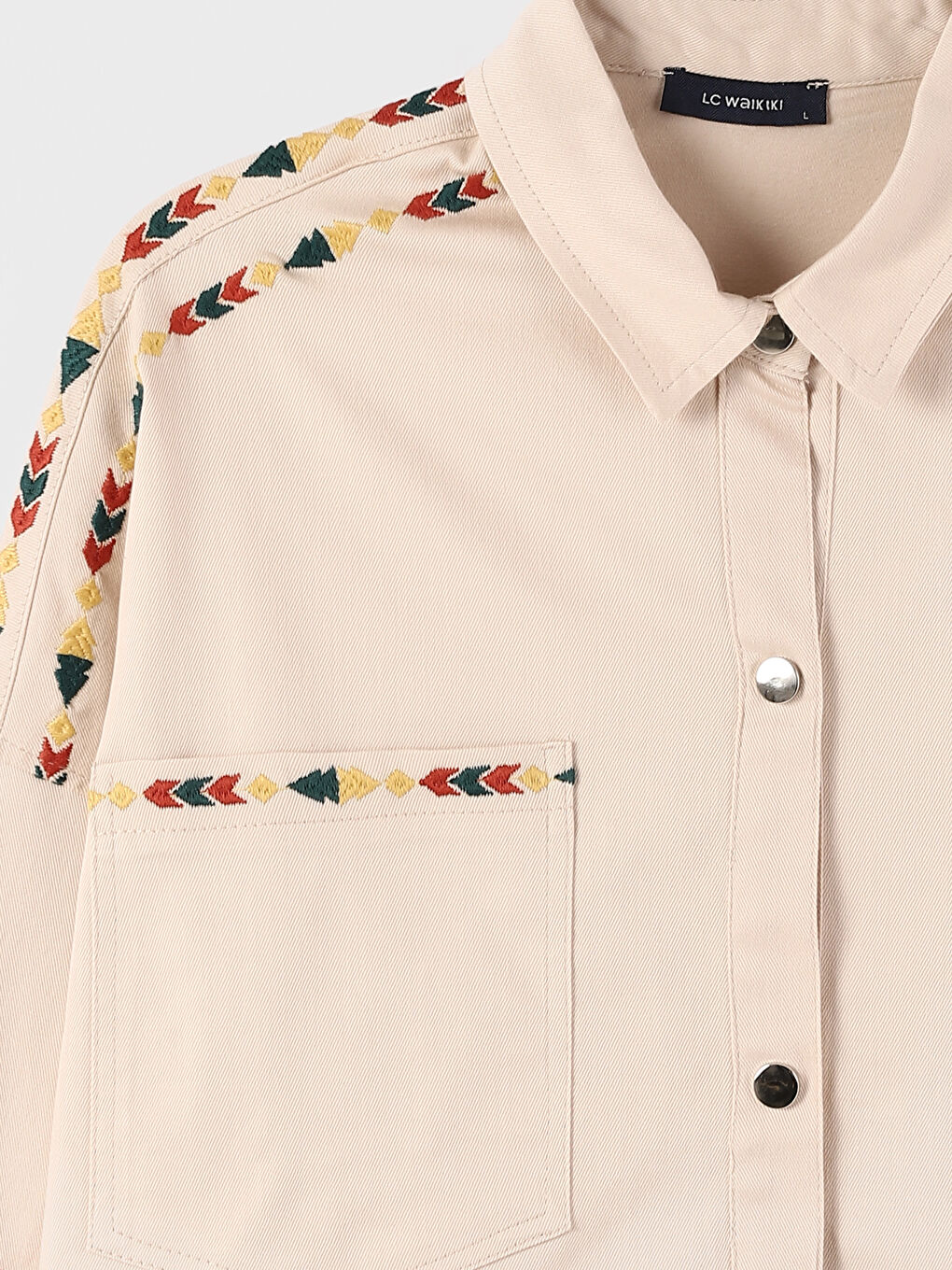 Collared Neck Oversize Women's Jacket-2