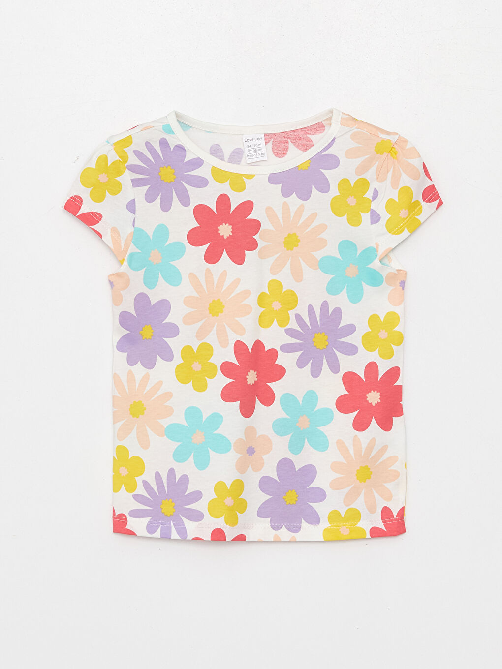 Ekru Kız Bebek Şortlu Pijama Takımı-1