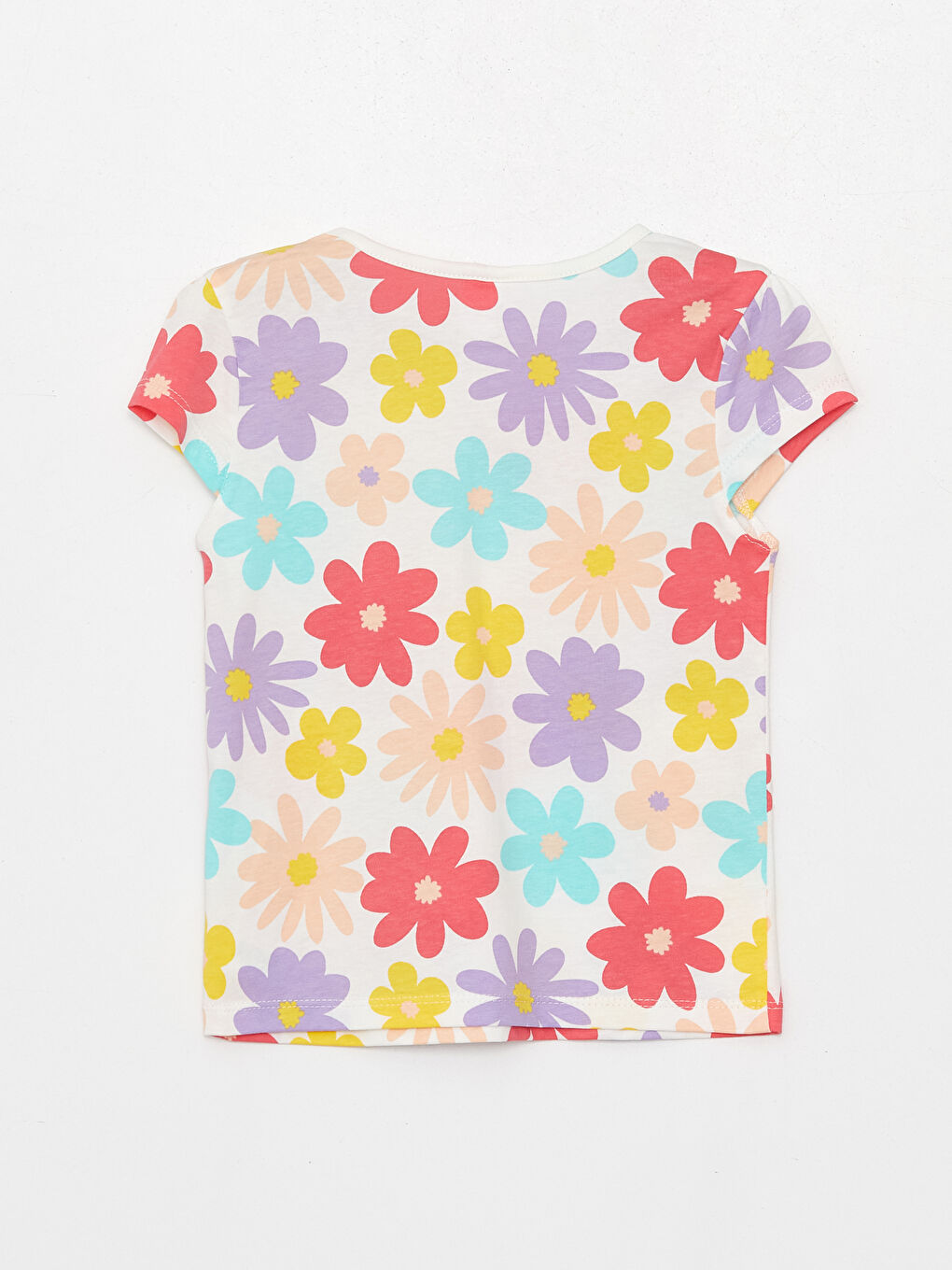 Ekru Kız Bebek Şortlu Pijama Takımı-2