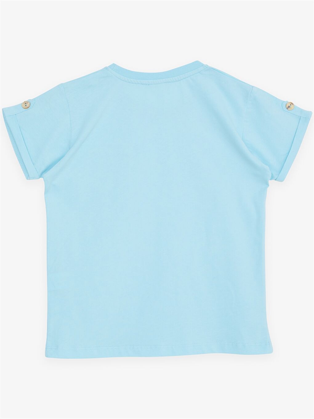 Mavi Bisiklet Yaka Basic Kısa Kollu Erkek Çocuk Tişört-1