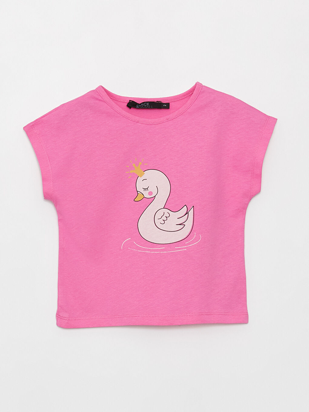 Pembe Bisiklet Yaka Baskılı Kız Bebek Tişört ve Tayt 2'li Takım-1