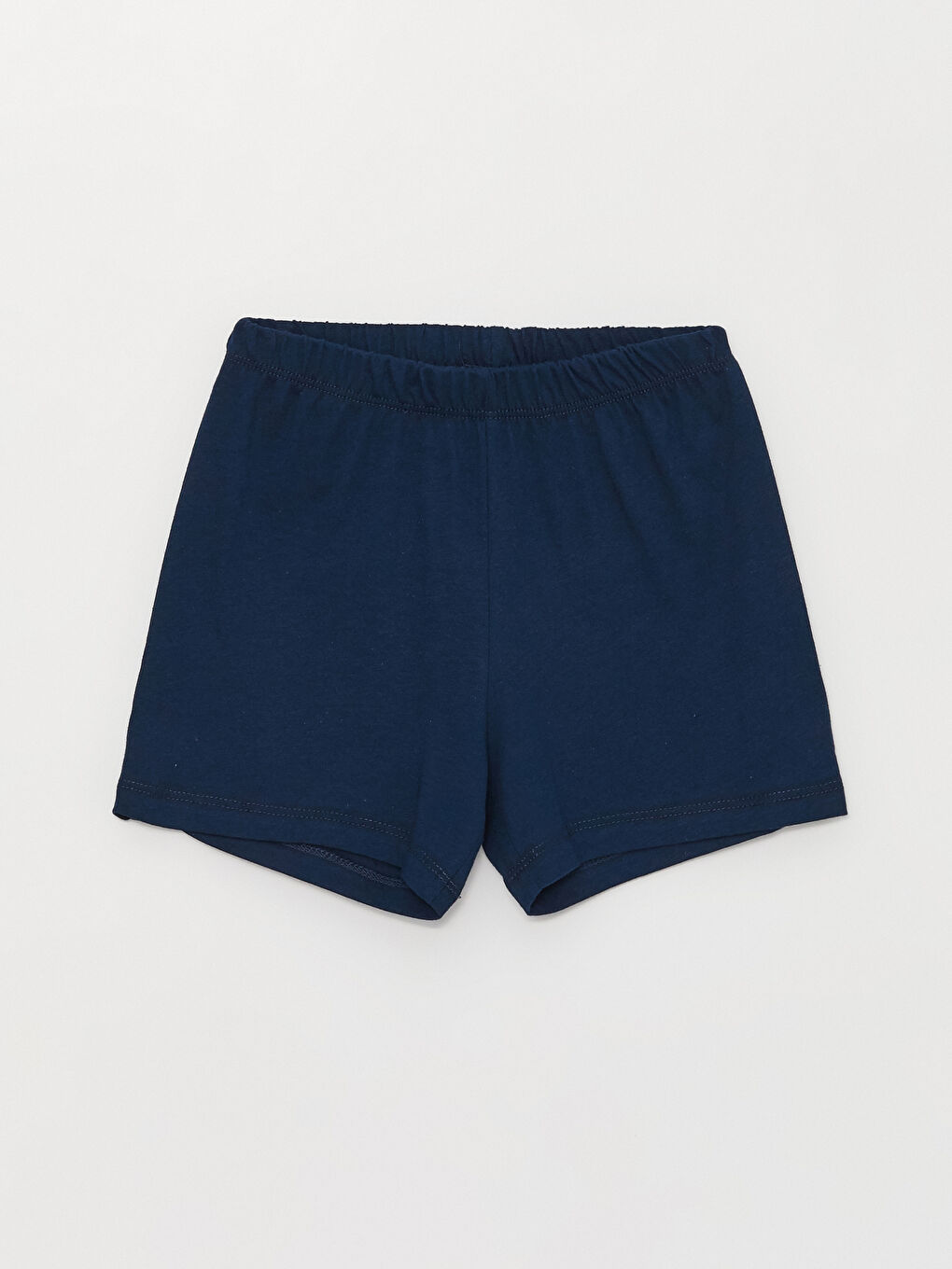 Lacivert Bisiklet Yaka Kısa Kollu Baskılı Erkek Bebek Tişört ve Şort 2'li Takım-3