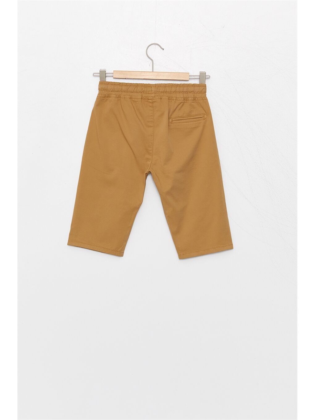 Bej Beli Lastikli Basic Erkek Çocuk Şort-1