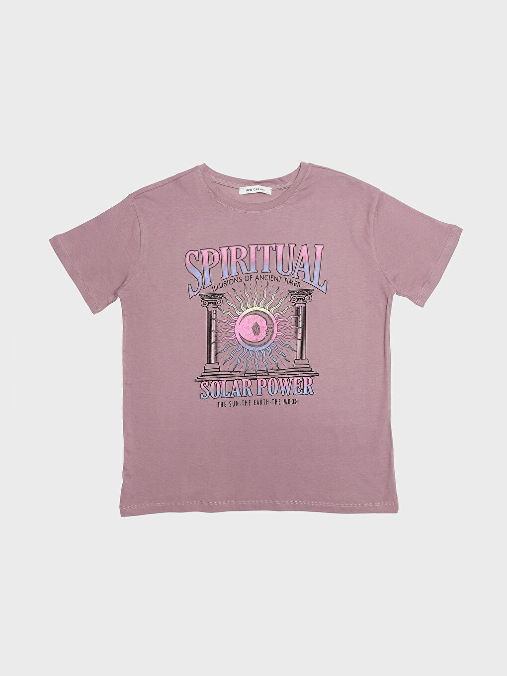 Crew Neck Printed Short Sleeve Women's T-Shirt