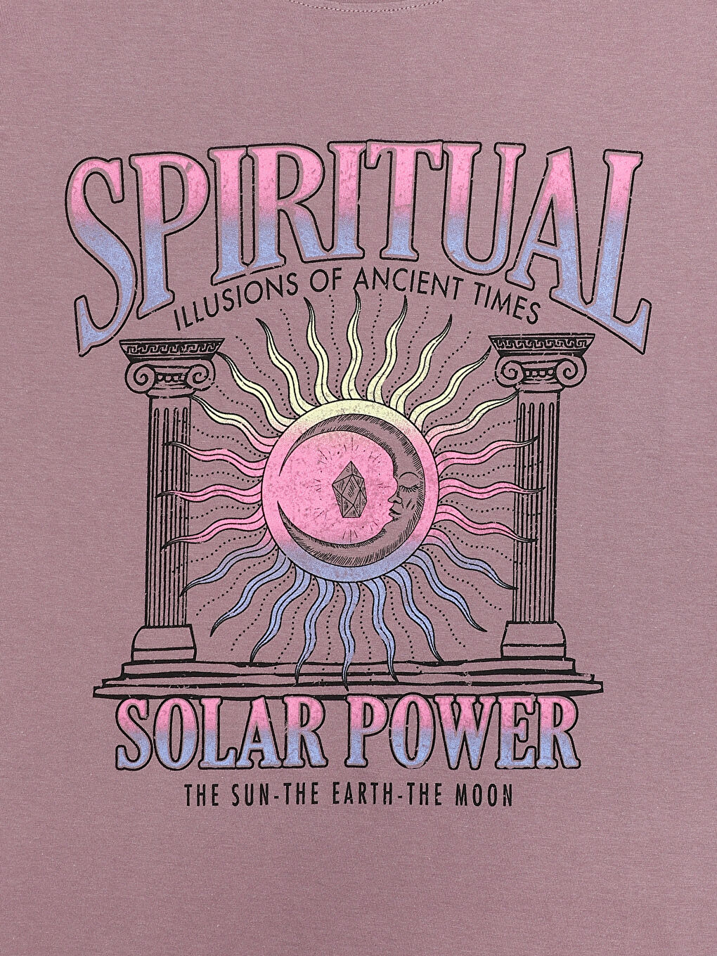 Crew Neck Printed Short Sleeve Women's T-Shirt-2