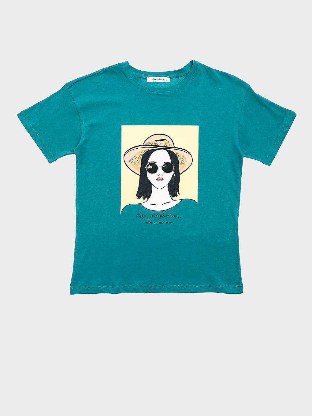 Crew Neck Printed Short Sleeve Women's T-Shirt