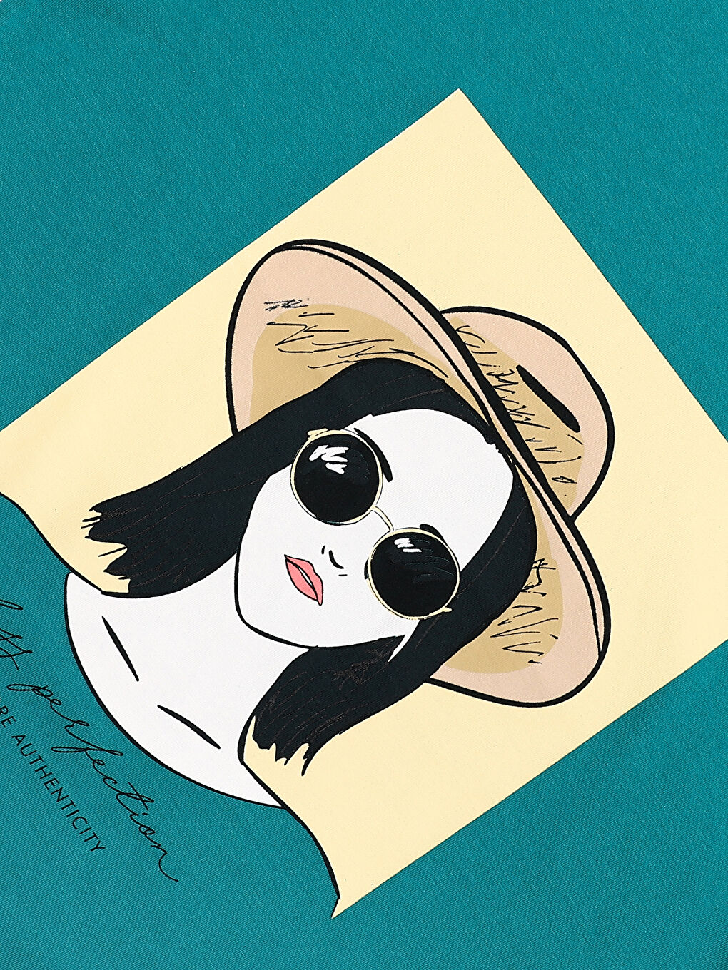 Crew Neck Printed Short Sleeve Women's T-Shirt-2