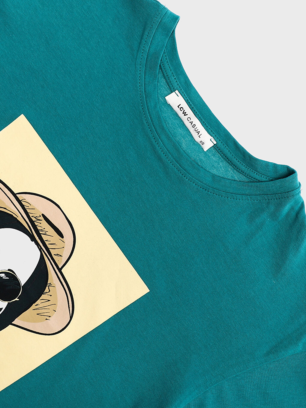 Crew Neck Printed Short Sleeve Women's T-Shirt-3