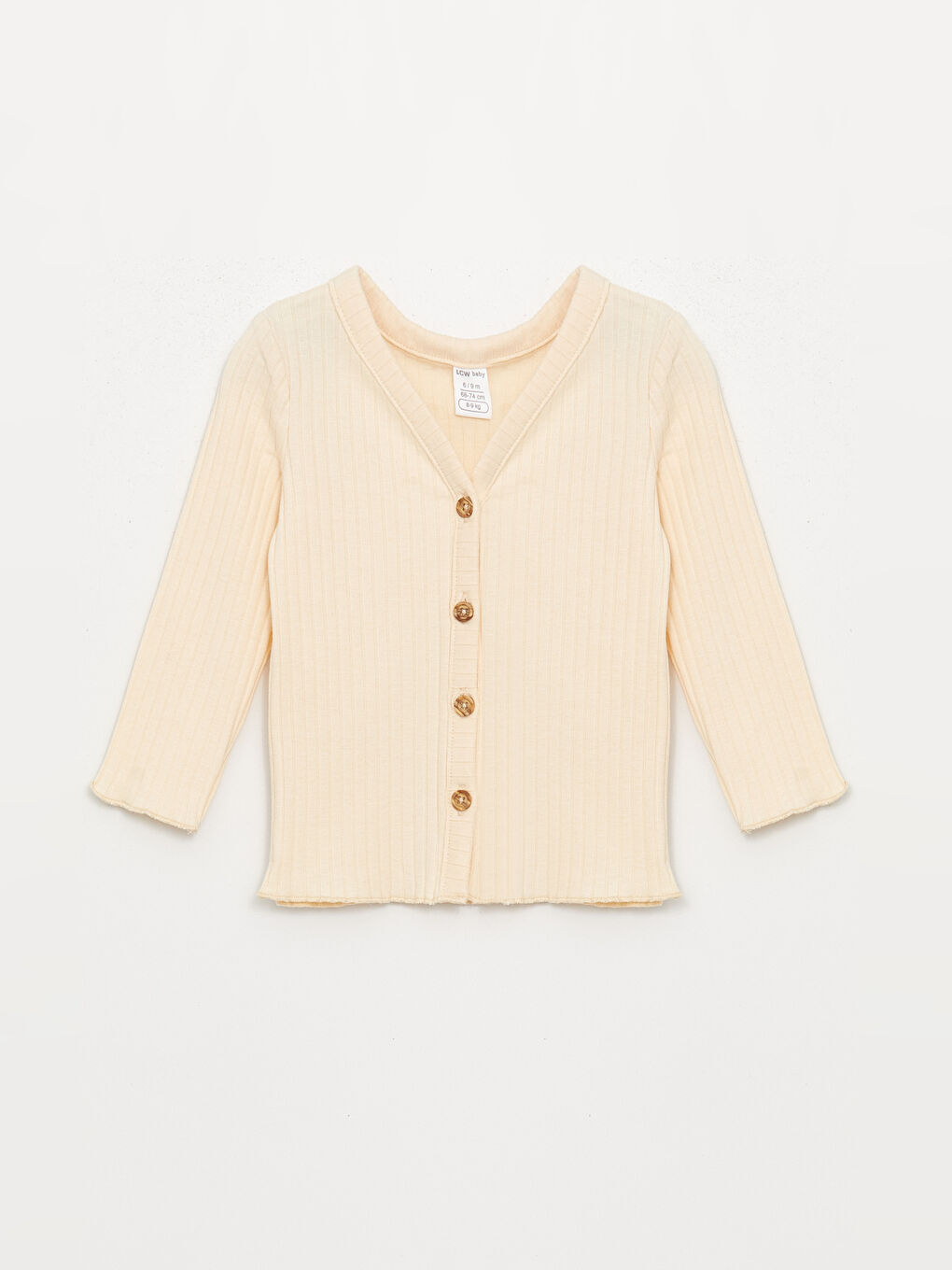 V Neck Long Sleeve Girls' Baby Cardigan