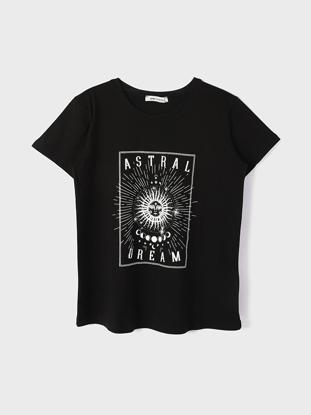 Crew Neck Printed Short Sleeve Women's T-Shirt