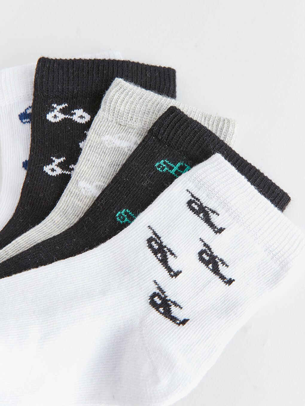 Patterned Baby Boy Socket Socks 5-Pack -S3L135Z1-SJT