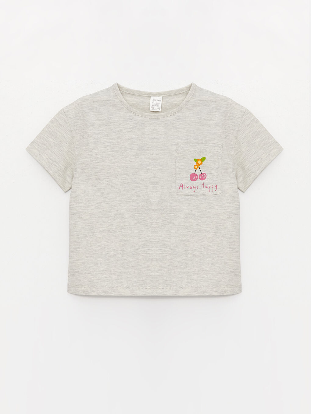 Crew Neck Baby Girl T-Shirt and 3/4 Length Tights, Pack of 2-1