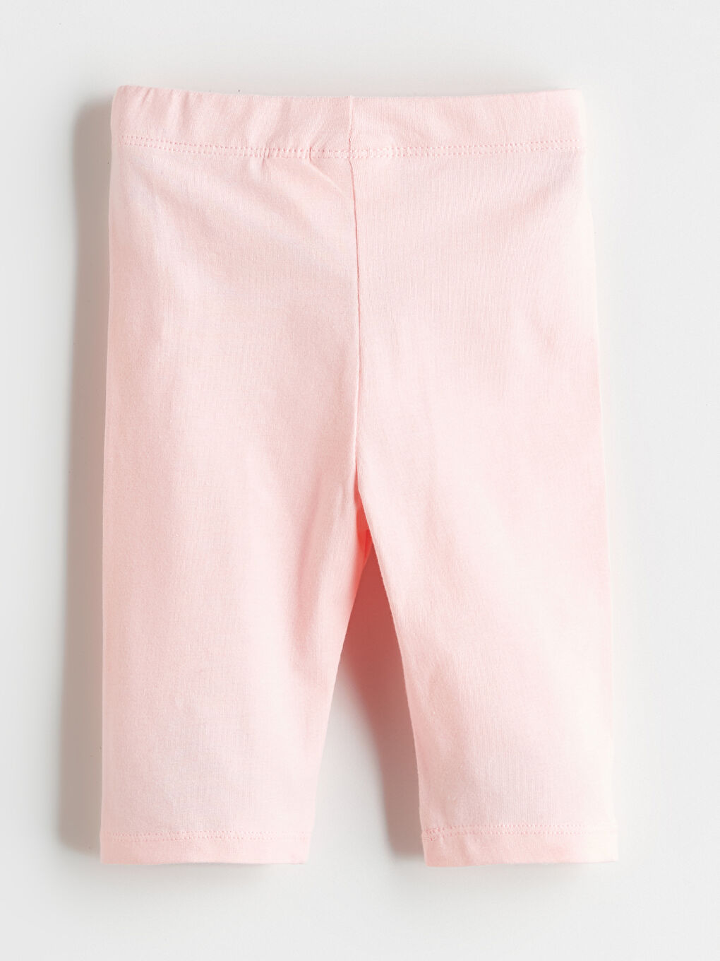 Pembe Beli Lastikli Basic Kız Çocuk Tayt-2