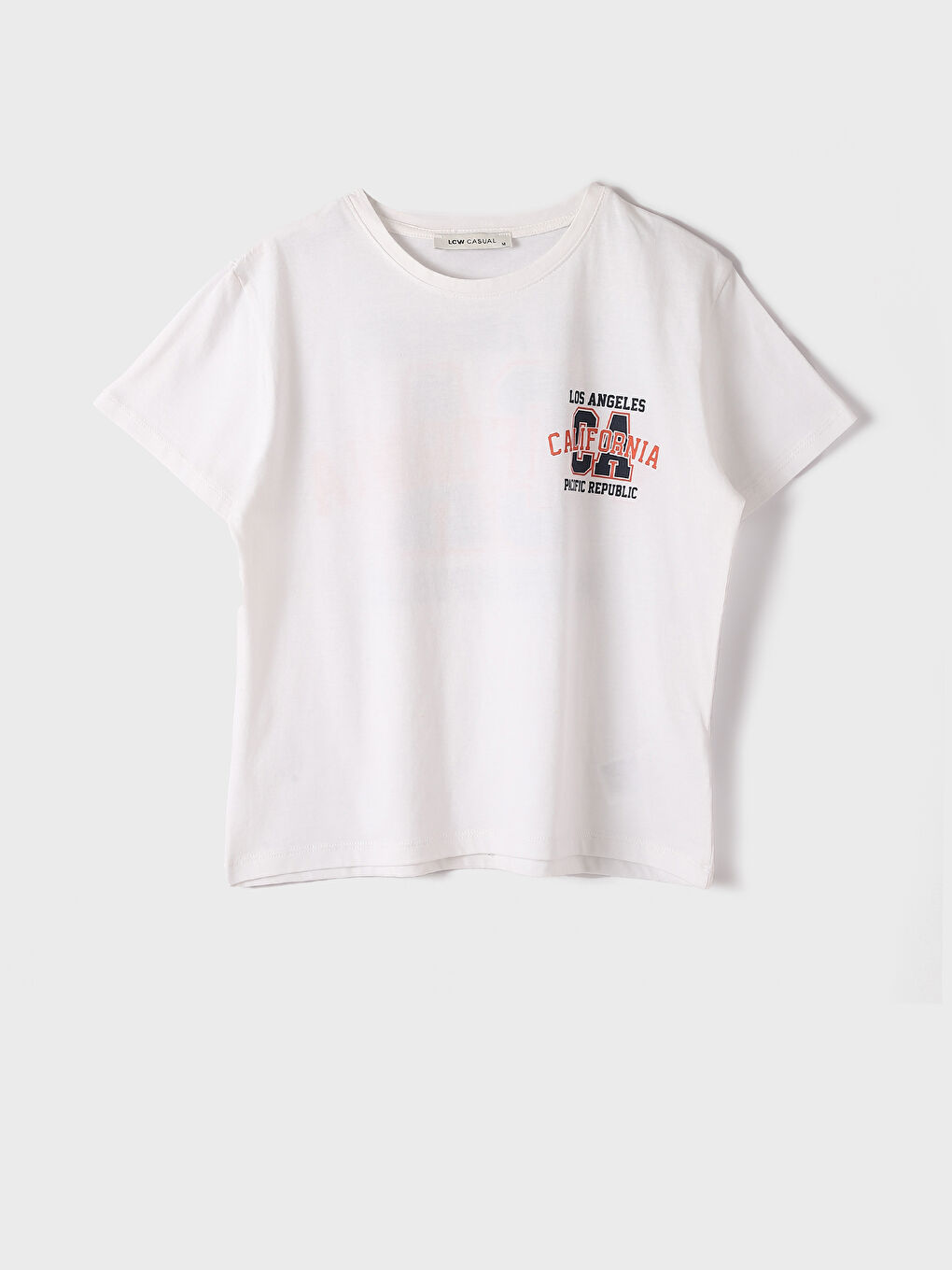 Crew Neck Printed Short Sleeve Women's T-Shirt