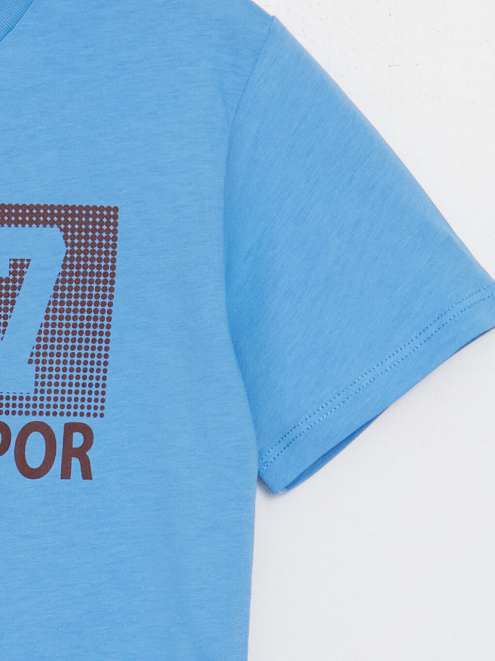 Mavi Bisiklet Yaka Trabzonspor Baskılı Kısa Kollu Erkek Çocuk Tişört-2