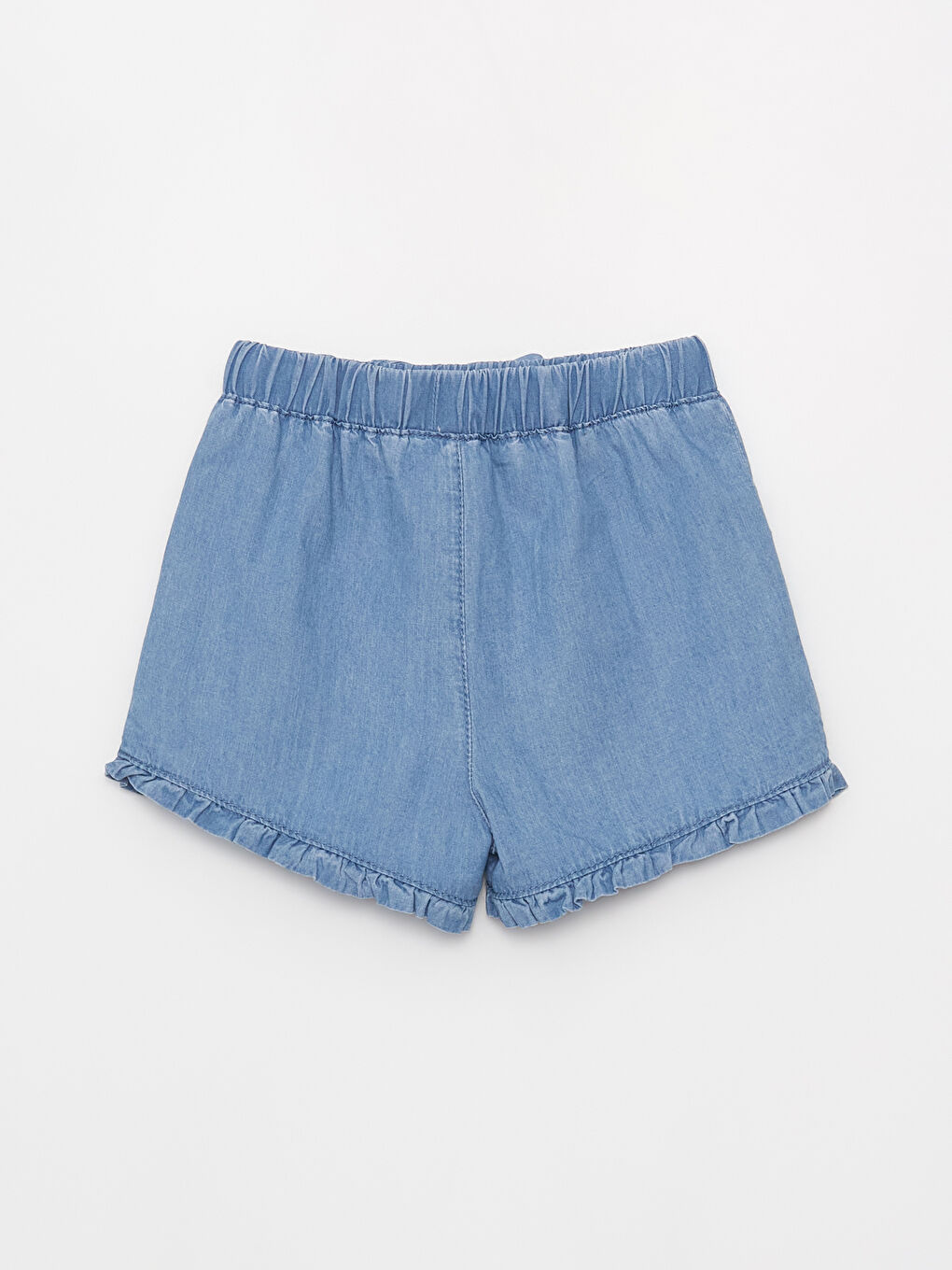 LCW baby Indigo Basic Kız Bebek Jean Şort - 1