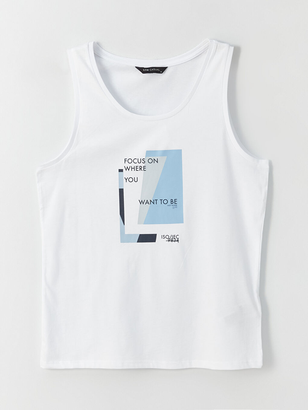 Майка без рукавов с круглым вырезом и принтом из джерси для мужчин-5