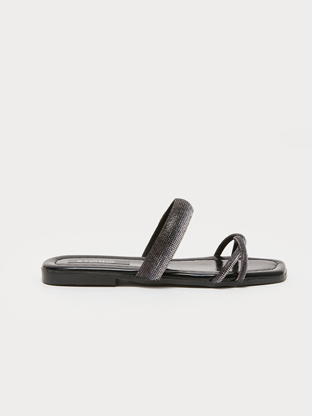 Siyah Taşlı Kadın Terlik-1