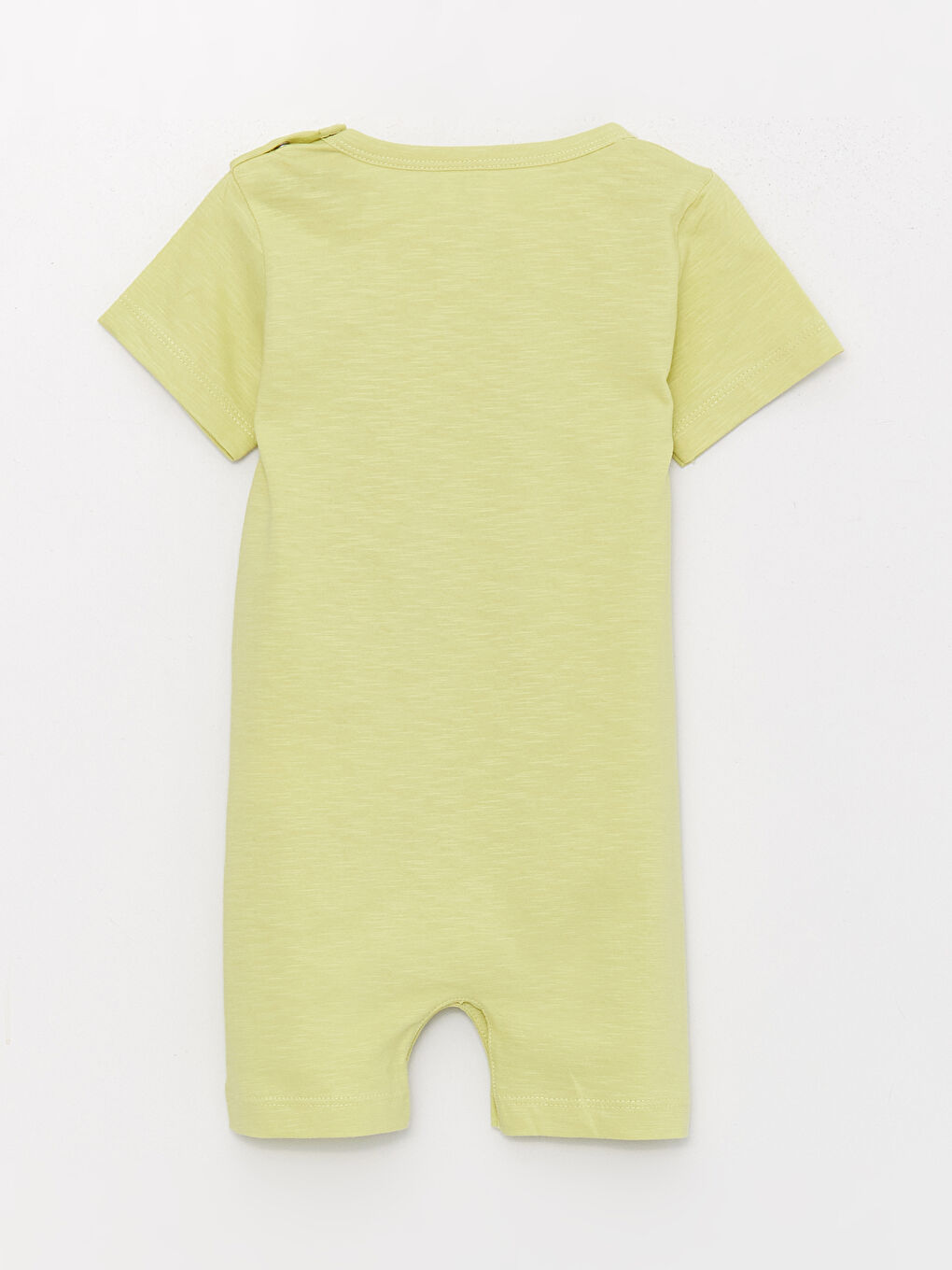 Yeşil Bisiklet Yaka Desenli Kız Bebek Tulum-1