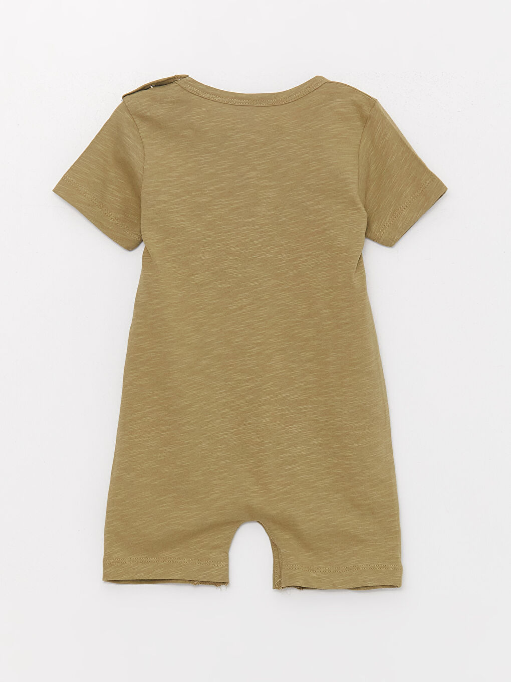 Yeşil Bisiklet Yaka Kısa Kollu Erkek Bebek Tulum-1