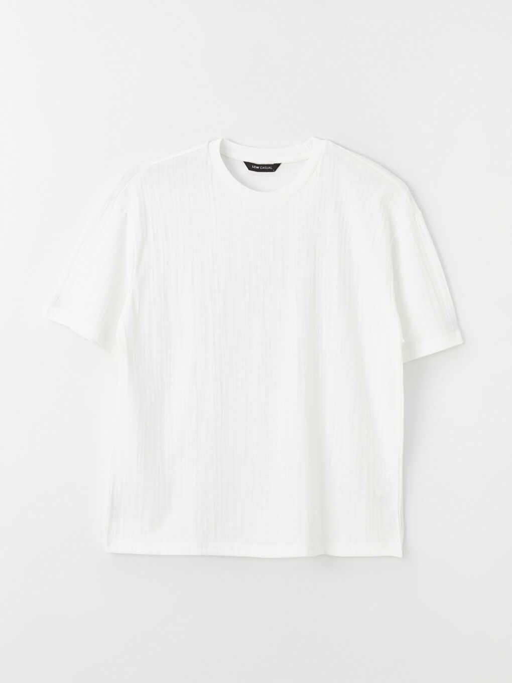 تيشيرت برقبة دائرية وكم قصير للرجال-5