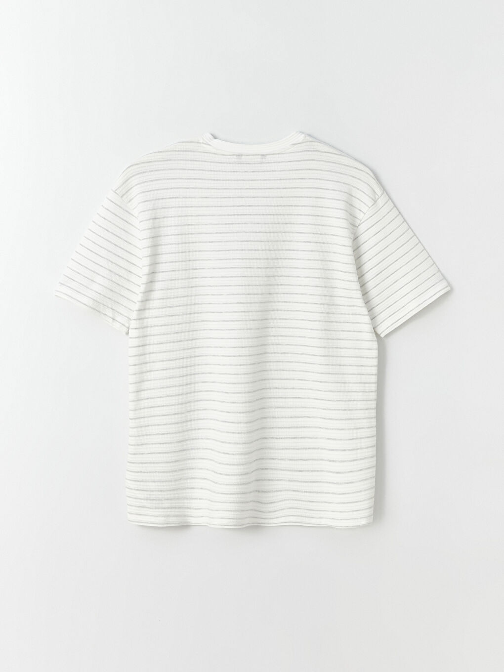 Crew Neck Short Sleeve Striped Jersey Men's T-Shirt-6