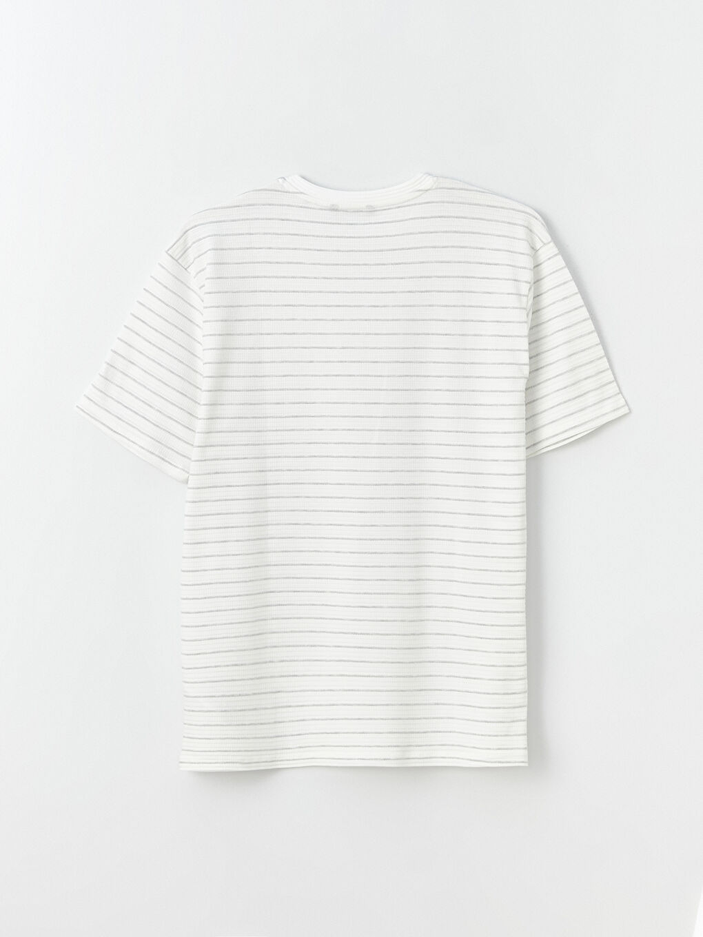 Crew Neck Short Sleeve Striped Jersey Men's T-Shirt-7