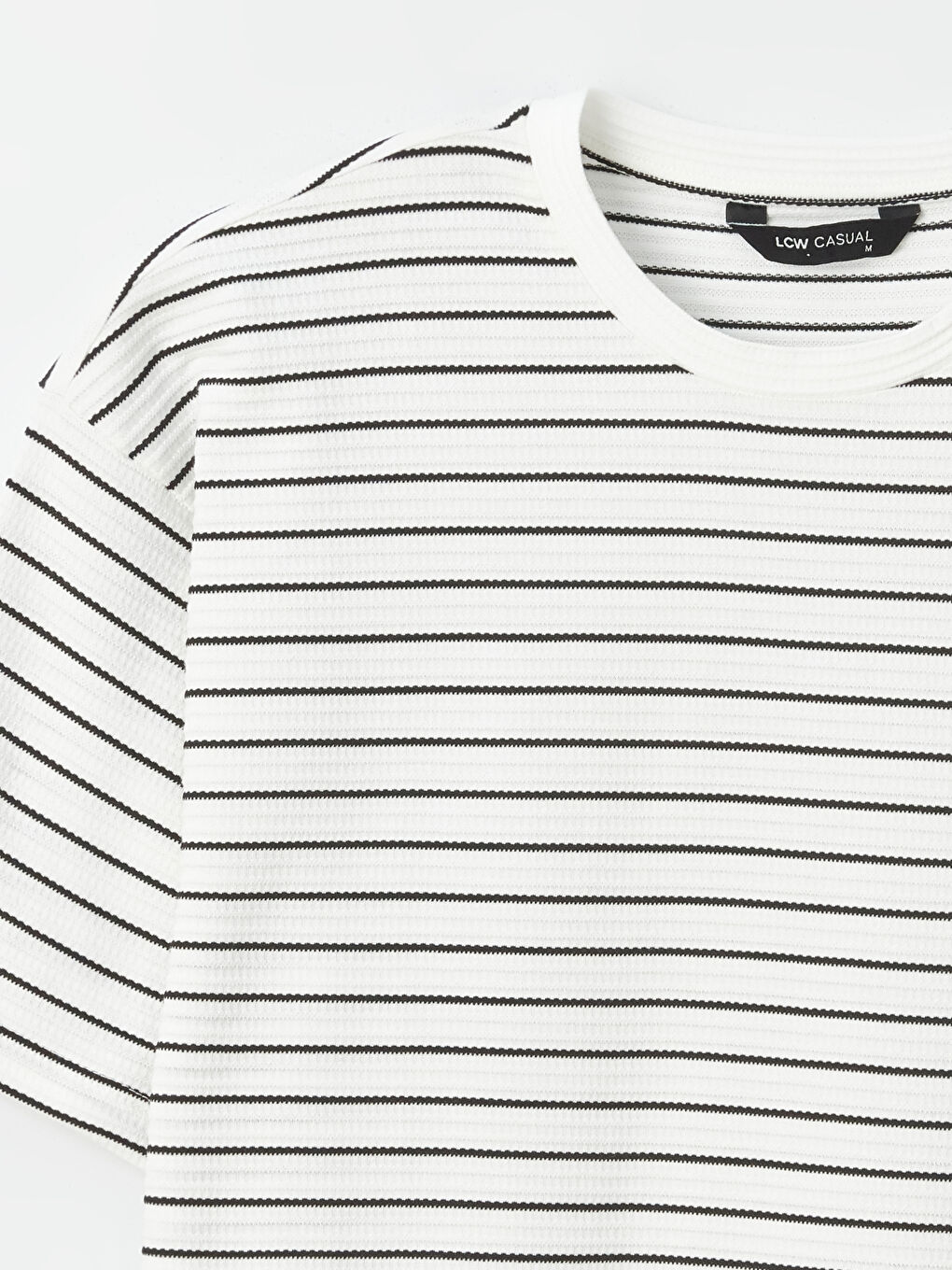 Crew Neck Short Sleeve Striped Jersey Men's T-Shirt-6