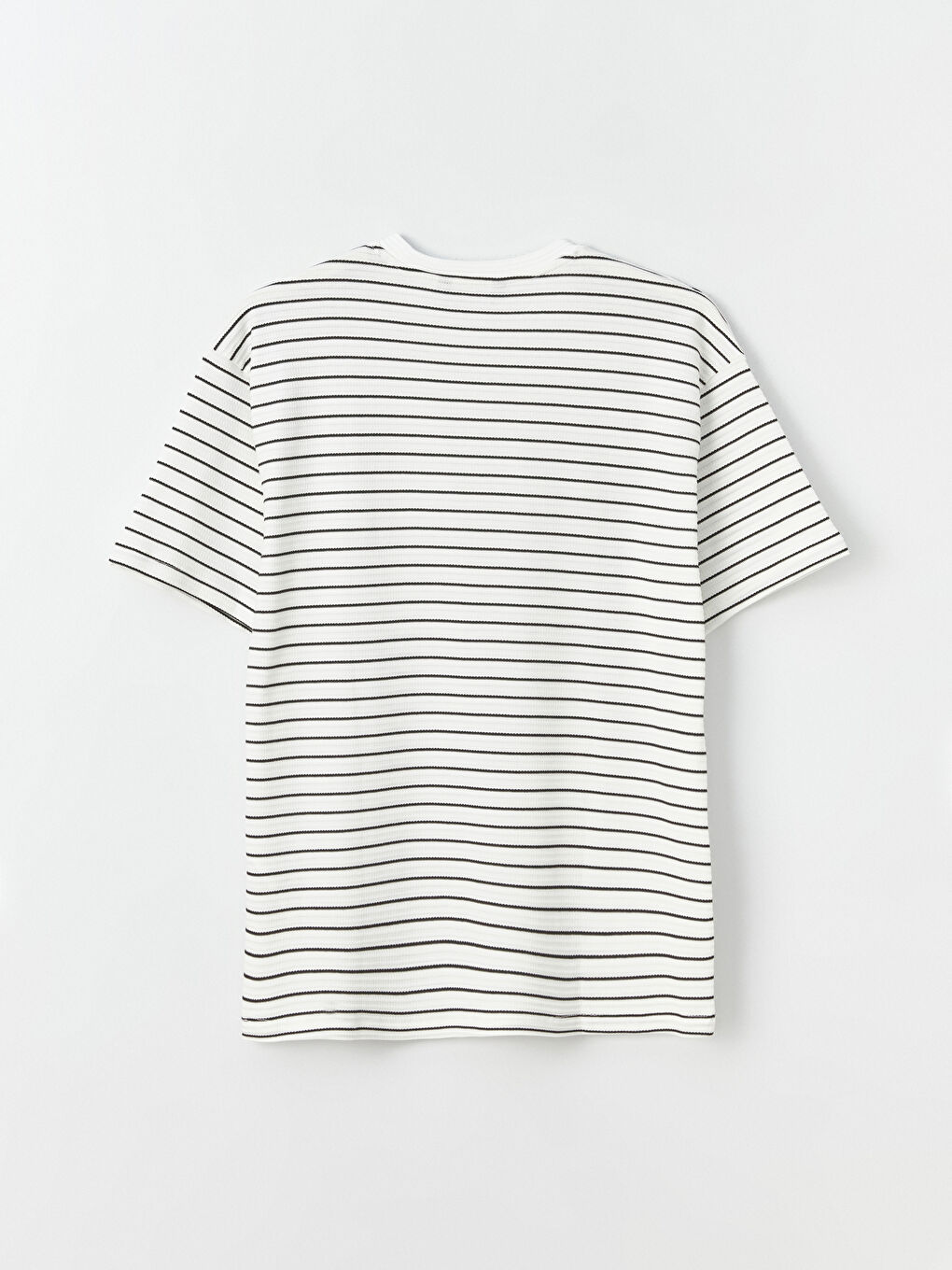 Crew Neck Short Sleeve Striped Jersey Men's T-Shirt-7