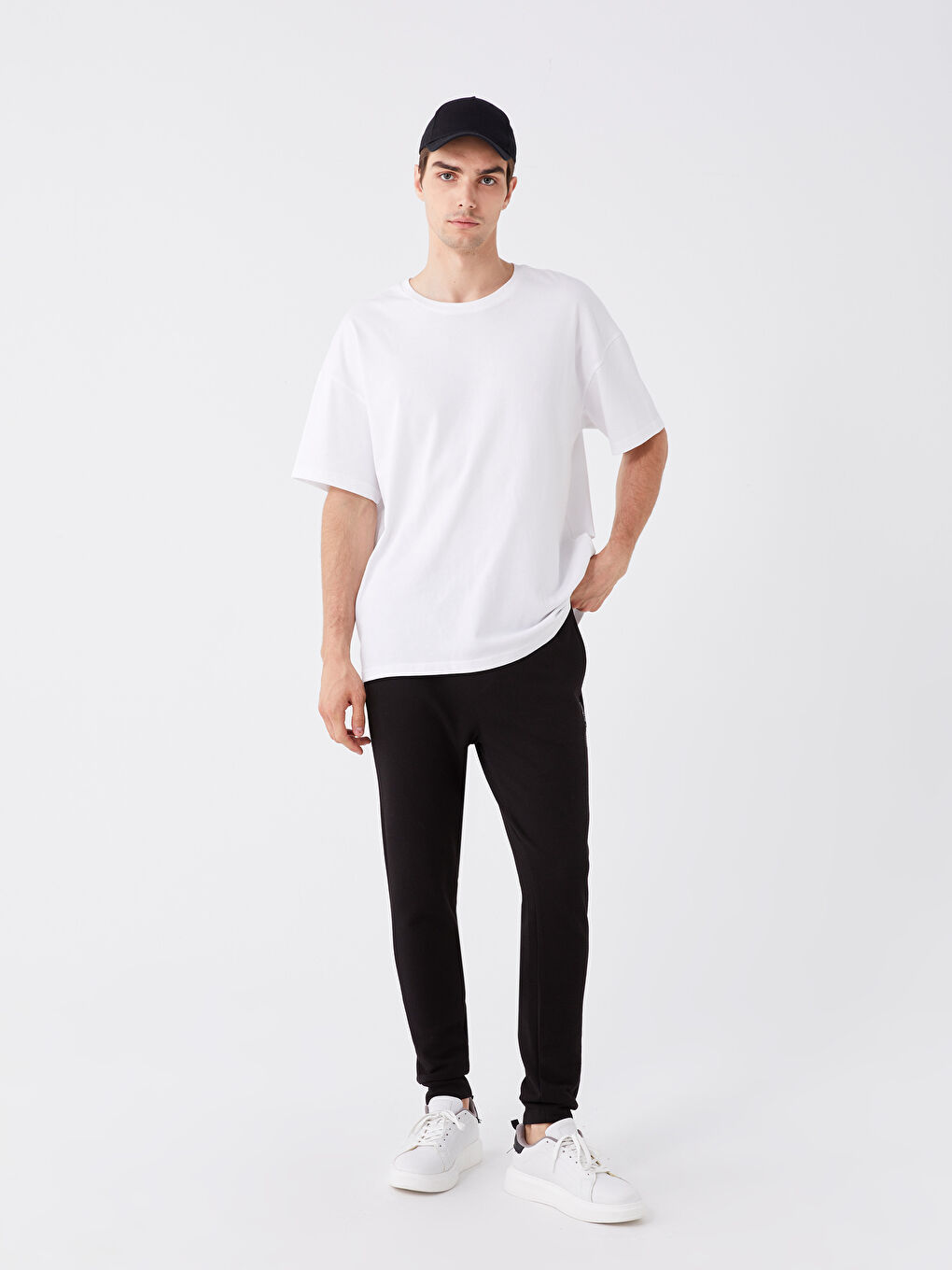 XSIDE Siyah Slim Fit Erkek Jogger Eşofman Altı