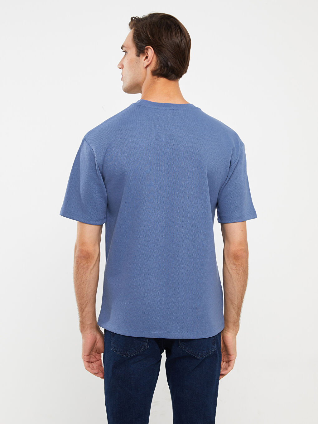 İndigo Bisiklet Yaka Kısa Kollu Baskılı Erkek Tişört-4