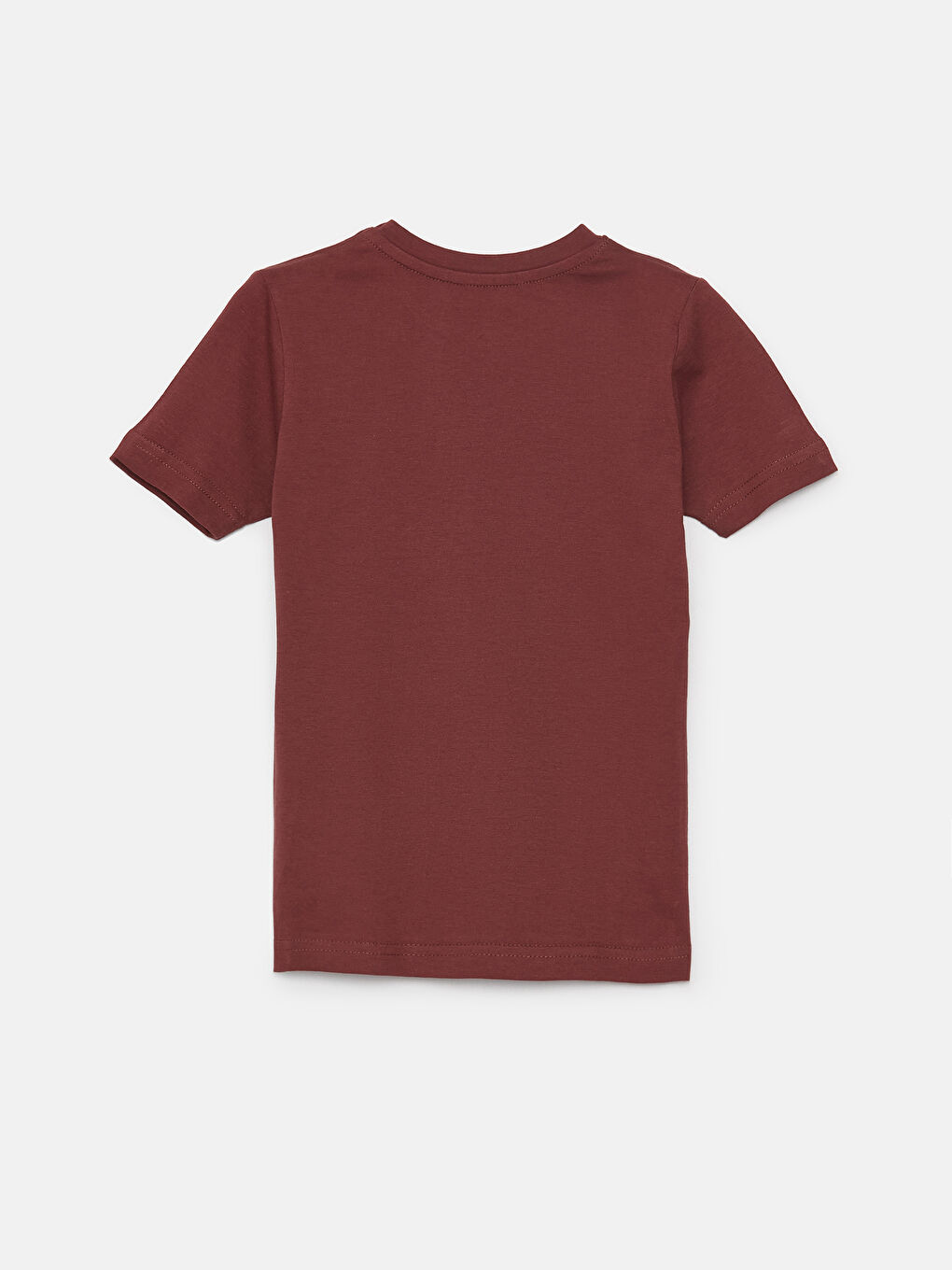 Mürdüm Bisiklet Yaka Baskılı Kısa Kollu Kız Çocuk Tişört-1