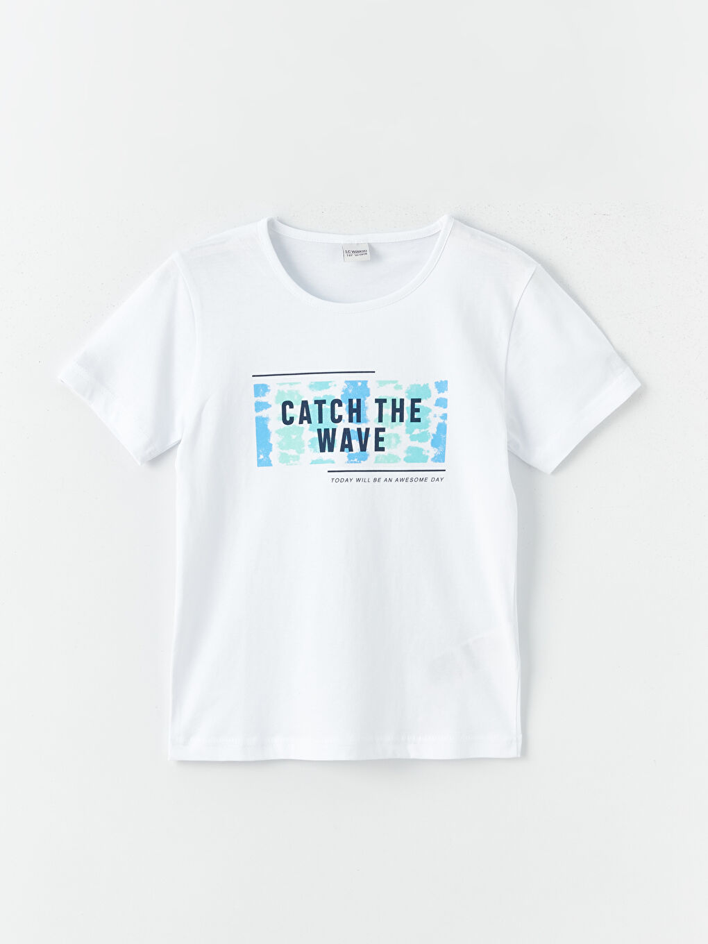Bicycle Collar Printed Boy's T-Shirt and Swim Shorts -S3L311Z4-LRL