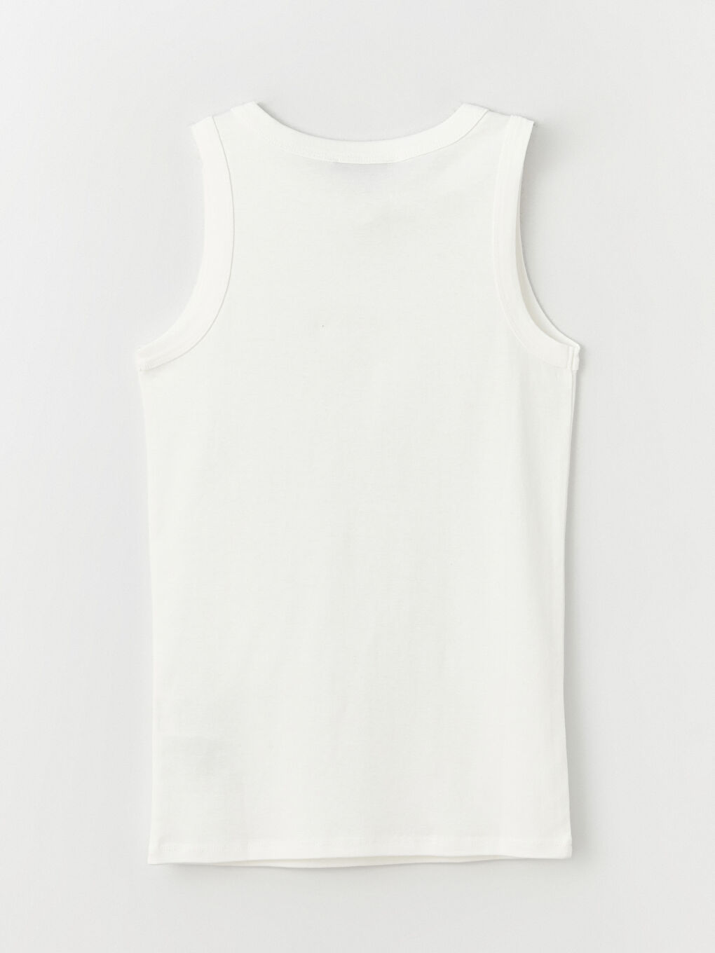 Ekru Kadın Bisiklet Yaka Düz Atlet-6