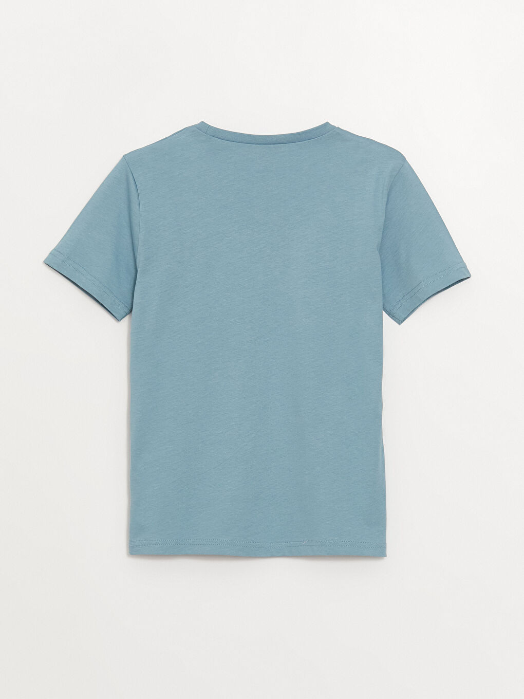 Mavi Bisiklet Yaka Baskılı Kısa Kollu Erkek Çocuk Tişört-2