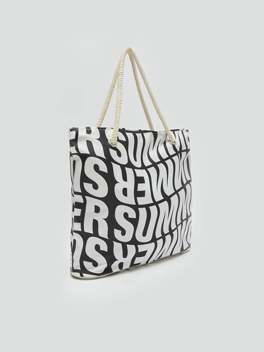 Text Printed Women's Beach Bag-1