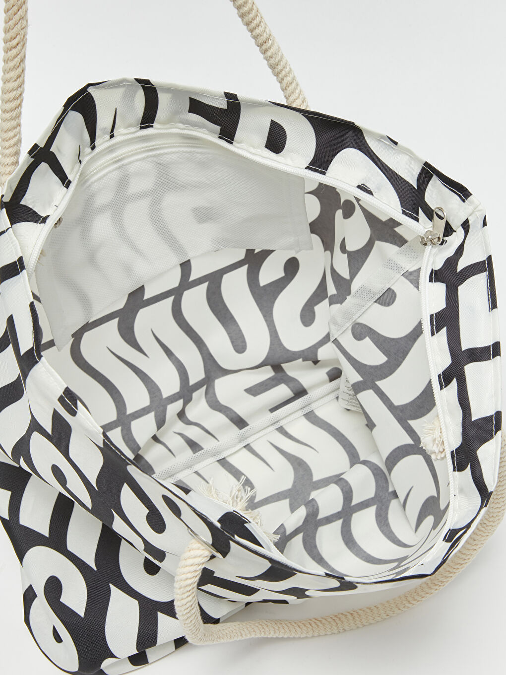 Text Printed Women's Beach Bag-2