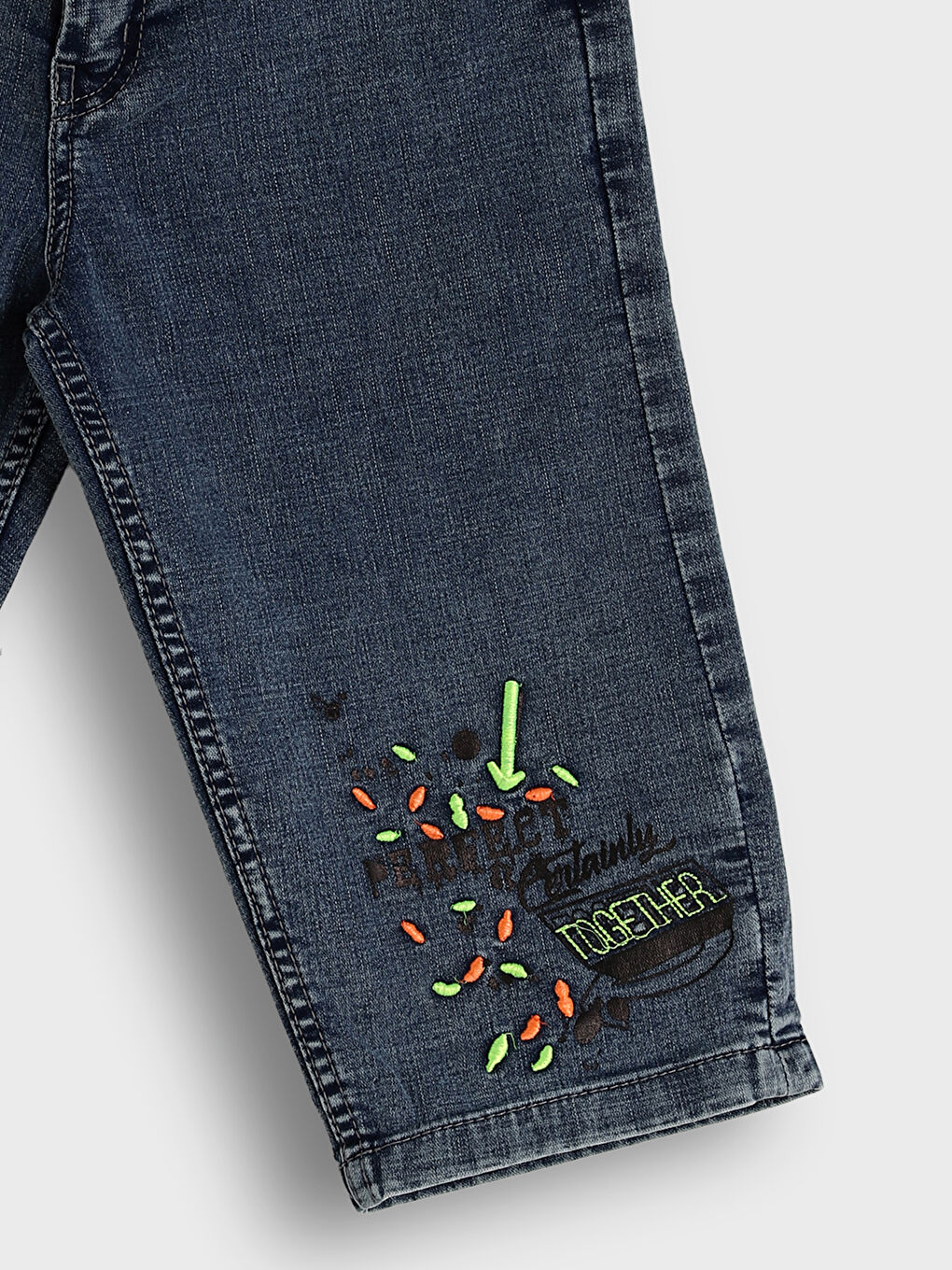 Embroidered Boys' Denim Shorts-3
