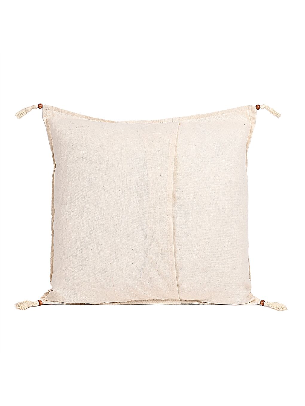 Ekru Desenli Kırlent Kılıfı 44x44 cm-3