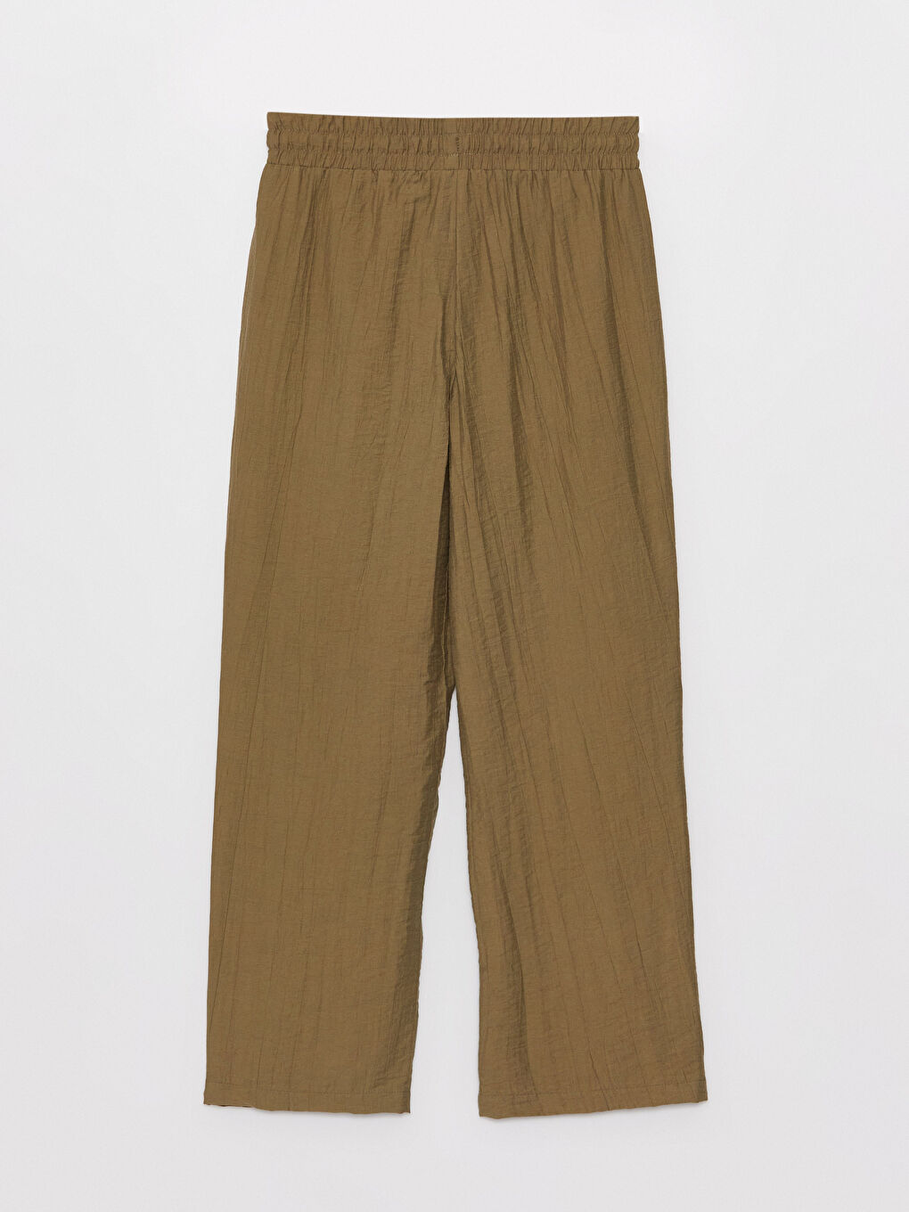 Haki Beli Lastikli Havuç Kesim Kadın Pantolon-6