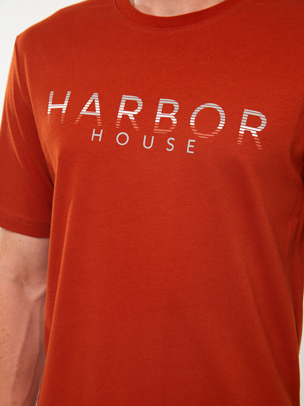 T-shirt à Manches Courtes Imprimé pour Hommes avec Col Rond-3