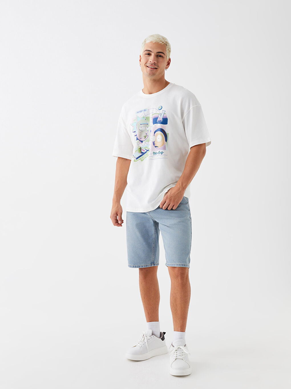 Slim Fit Mens Jean Shorts -S3L570Z8-H45