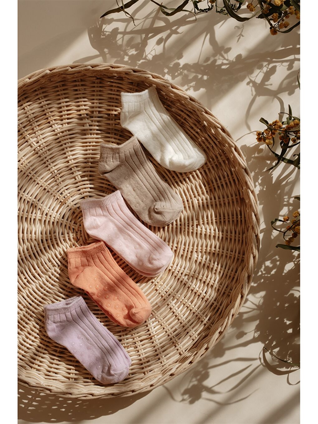 Karışık Kız Bebek Soket Çorap 5'li-3