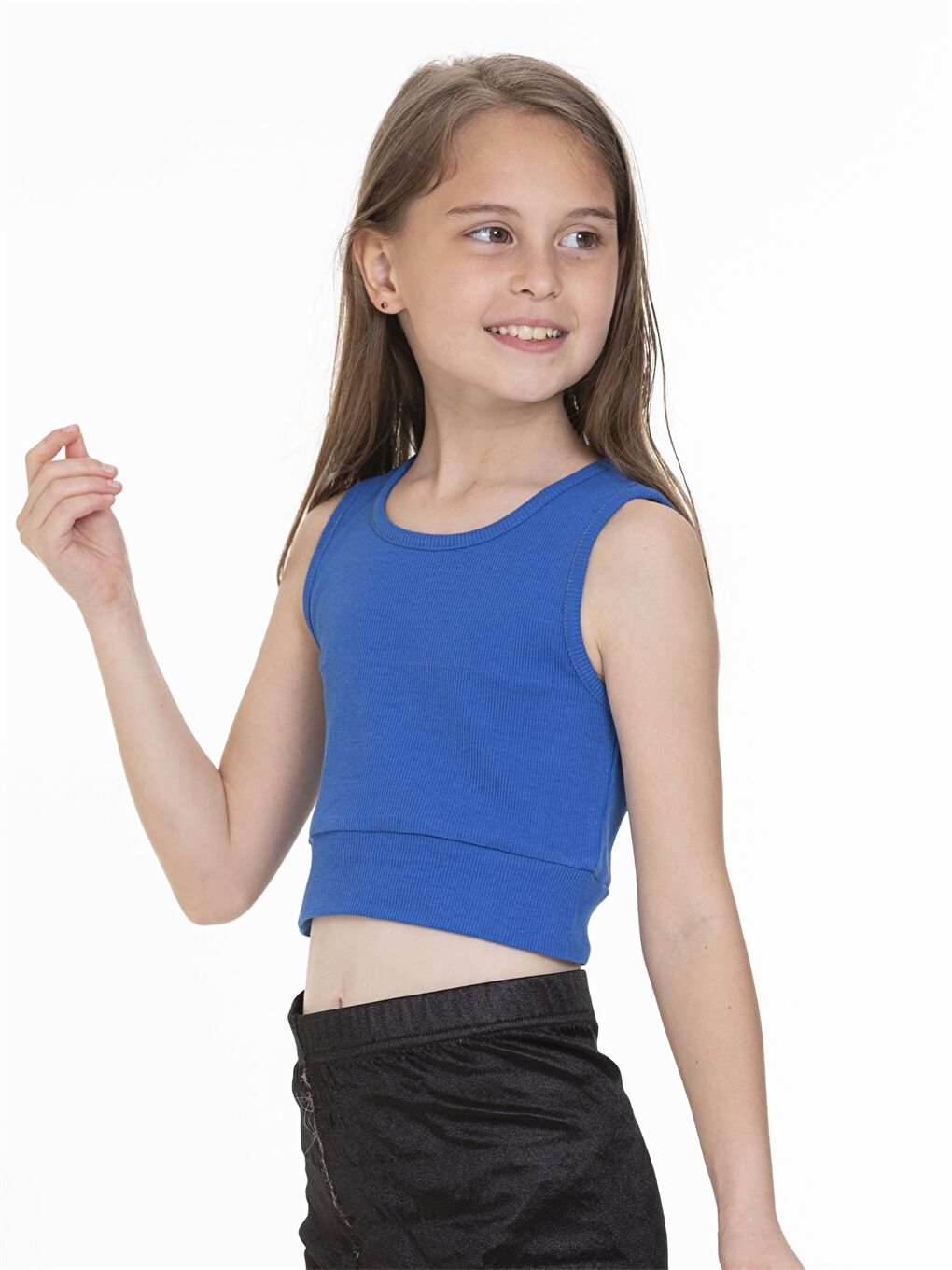 Mavi Bisiklet Yaka Basic Kız Çocuk Atlet-2